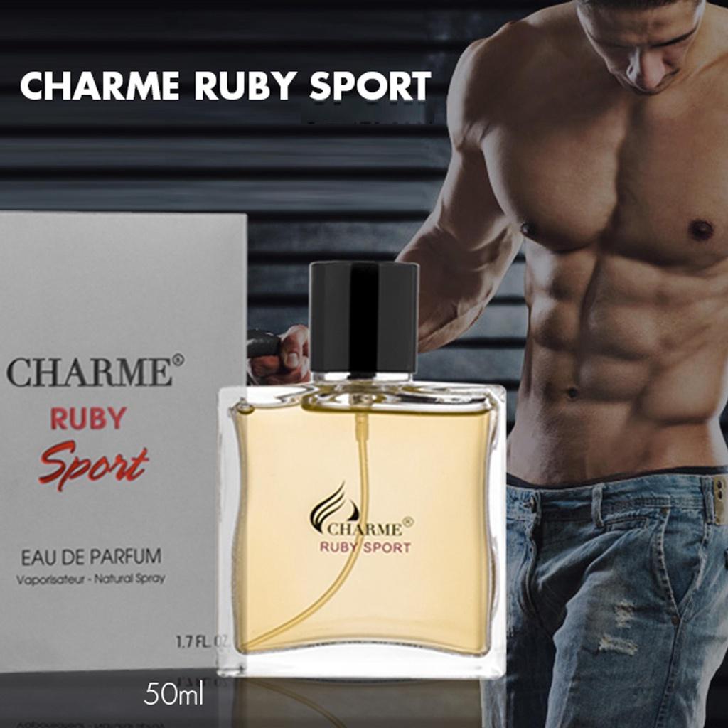 Nước hoa nam thơm lâu, Charme Ruby Sport, nam tính, năng động đầy cuốn hút, đúng chất quý ông, 50ml