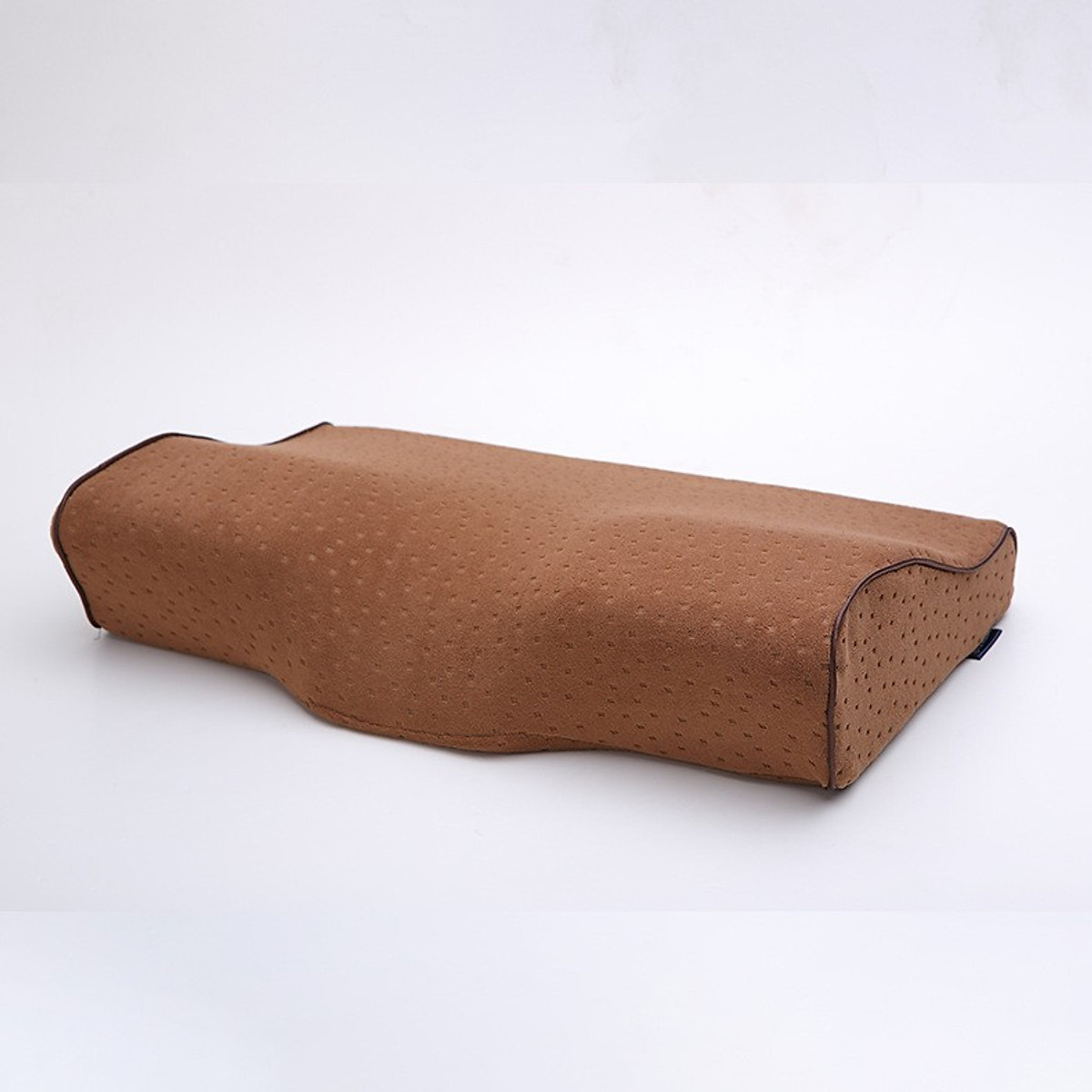 Gối Ngủ Cao Su Non Memory Foam Pillow HT SYS - Vạn Phúc - Gối Ngủ Trị Liệu - 50cmx30cm - Đem đến những giấc mơ tuyệt đẹp - Nâu