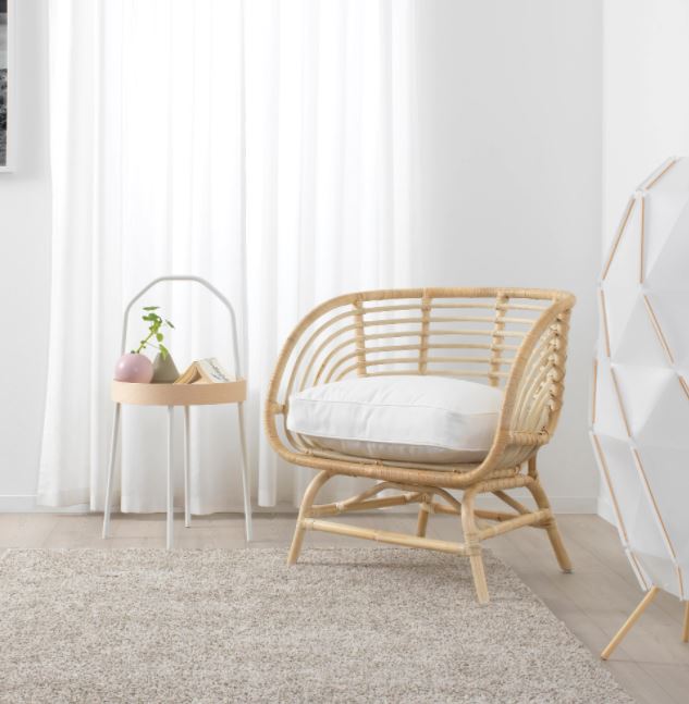 Ghế Mây Cao Cấp, Thiết Kế  Đường Cong Tối Giản- Rattan Chair With Minimalism Curve Style- CH007