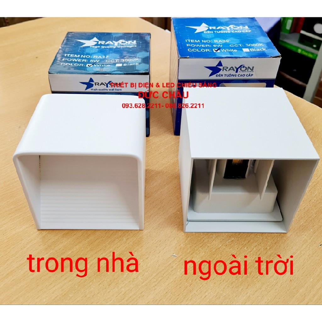 Đèn Hắt Tường - Led Sáng 2 Đầu Rayon ngoài trời