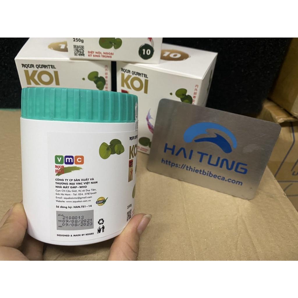 Chế phẩm số 10 - Trị rận nước, trùng mỏ neo, sán mang, nội ngoại ký sinh trùng AQUA QUANTEL lọ 250g-dành cho koi