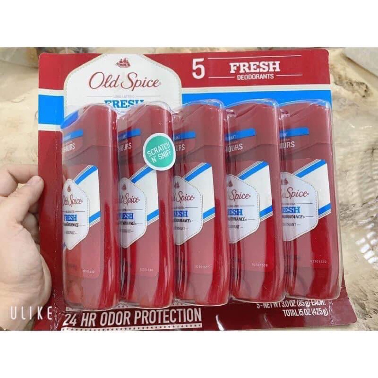 Sét 5 Lăn khử mùi cho Nam Old Spice fresh 85g