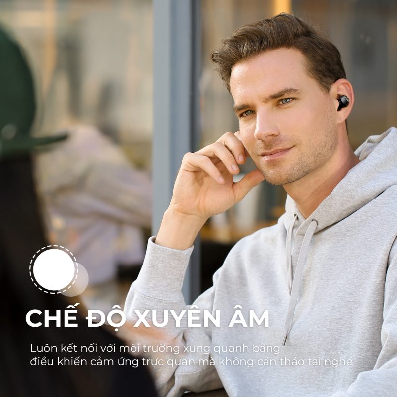 Tai nghe Bluetooth SoundPEATS Mini Pro HS Công nghệ âm thanh độ phân giải cao và LDAC - Hàng Chính Hãng