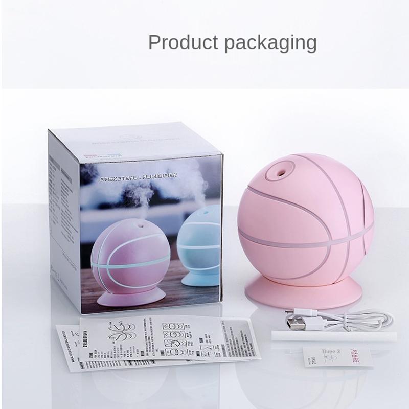 240Ml USB Bóng Rổ Mini Máy Tạo Độ Ẩm Không Khí Siêu Âm Thanh Nhà Cool Mist Hương Thơm Không Khí Máy Khuếch Tán Tinh Dầu LED Đèn Phòng Ngủ Im Lặng Phun Sương Tạo Ẩm Hình Ếch Con