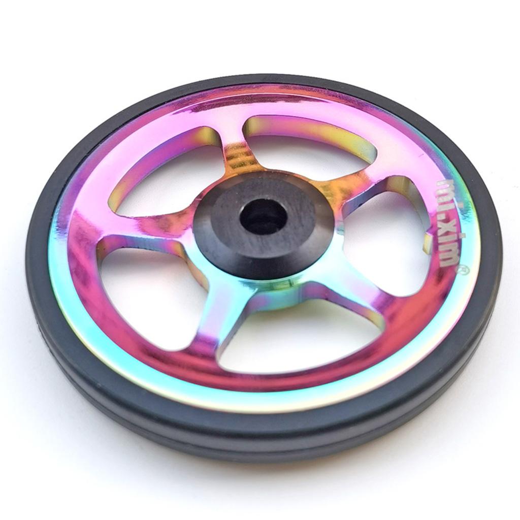 4x Folding Bike Easy Wheels Foldable Easywheel Refit Parts for Brompton