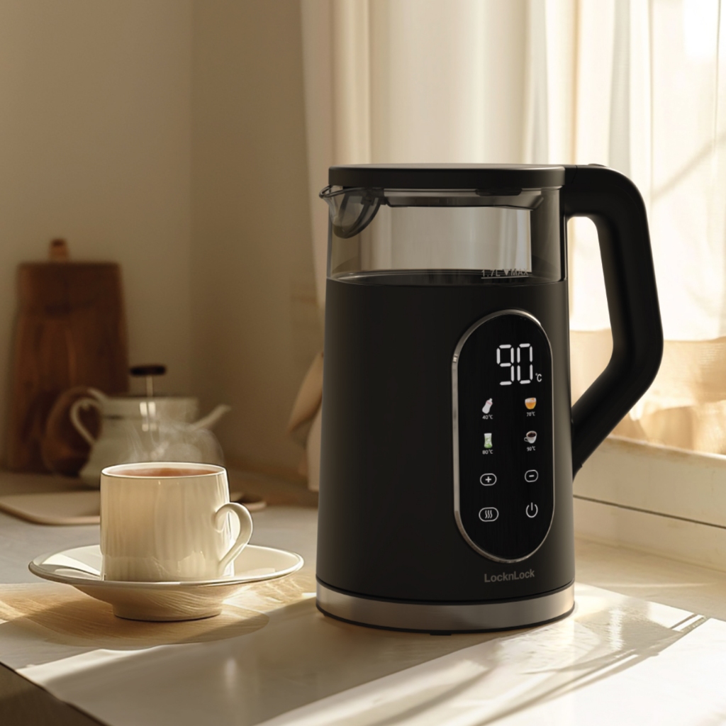 Ấm Đun Siêu Tốc LocknLock EJK286BLK 1.7L, Hàng Chính Hãng, 5 Chế Độ Nhiệt, Giữ Ấm 2 Giờ - JoyMall