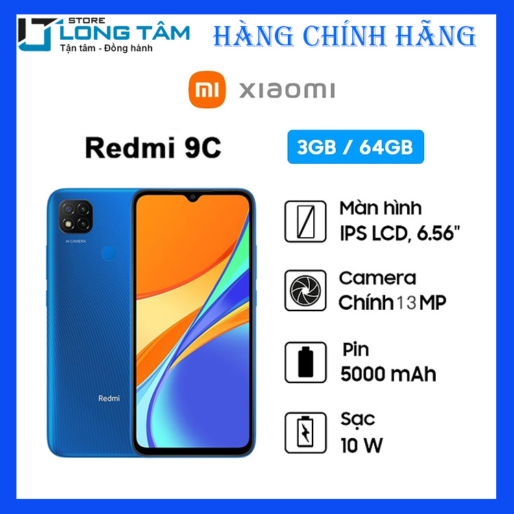 Điện thoại Xiaomi Redmi 9C (3GB/64GB) - Hàng chính hãng