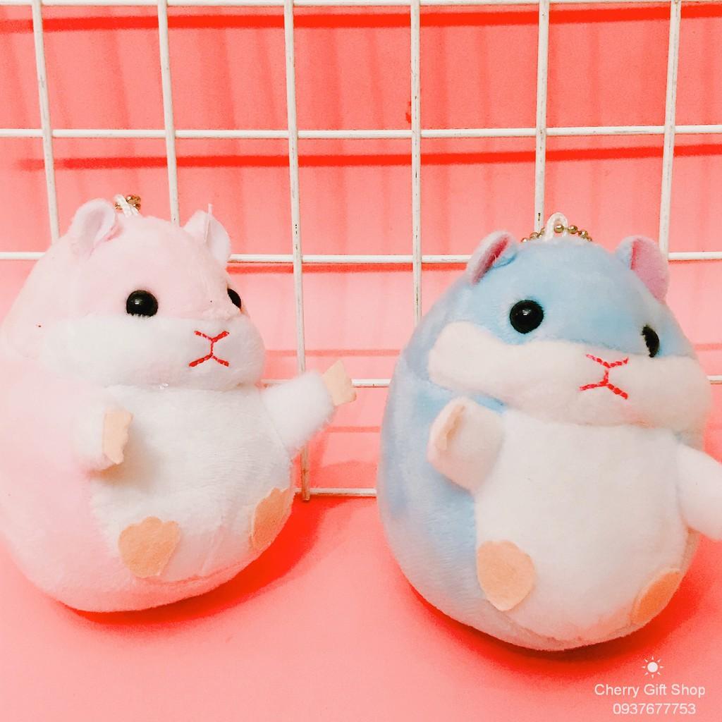 Móc Khóa Gấu Bông Chuột Hamster Dễ Thương Ảnh Thật