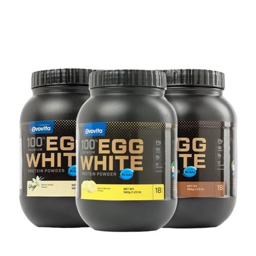 Bột Protein Lòng Trắng Trứng Cao Cấp OVOVITA Vị Chuối Hũ 560gr Hỗ Trợ Tăng Cơ