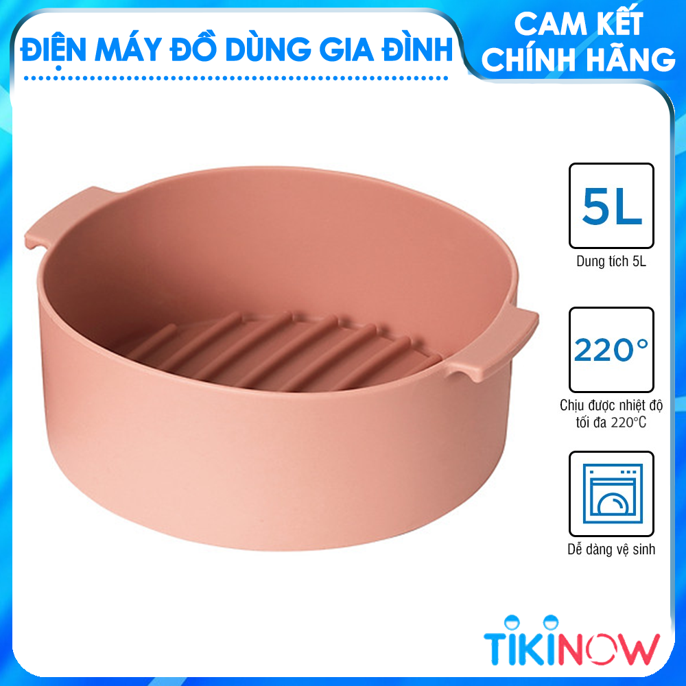 Khay Silicone Dành Cho Nồi Chiên Không Dầu Và Lò Vi Sóng Lock&amp;amp;Lock CKB002PIK - Màu