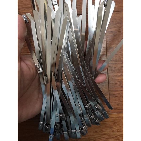 Túi 100 sợi dây rút inox 304 chịu lực, chịu nhiệt 15cm 4,6x150mm