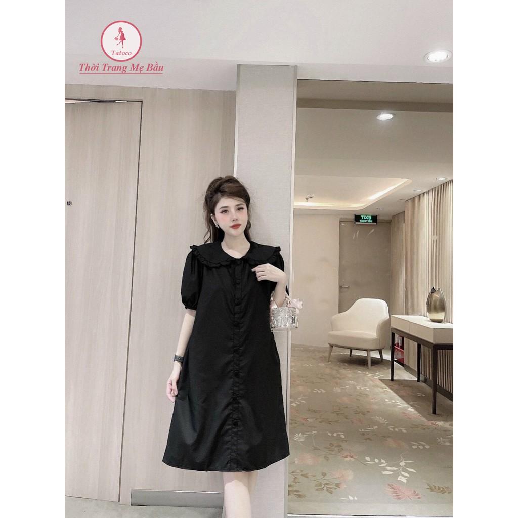Váy bầu mùa hè cổ bèo 3 màu cực xinh cho mẹ bầu và sau sinh size 45-75kg