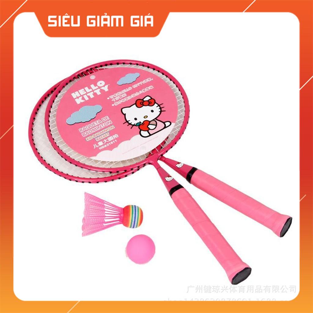 Vợt cầu lông Hello Kitty màu hồng