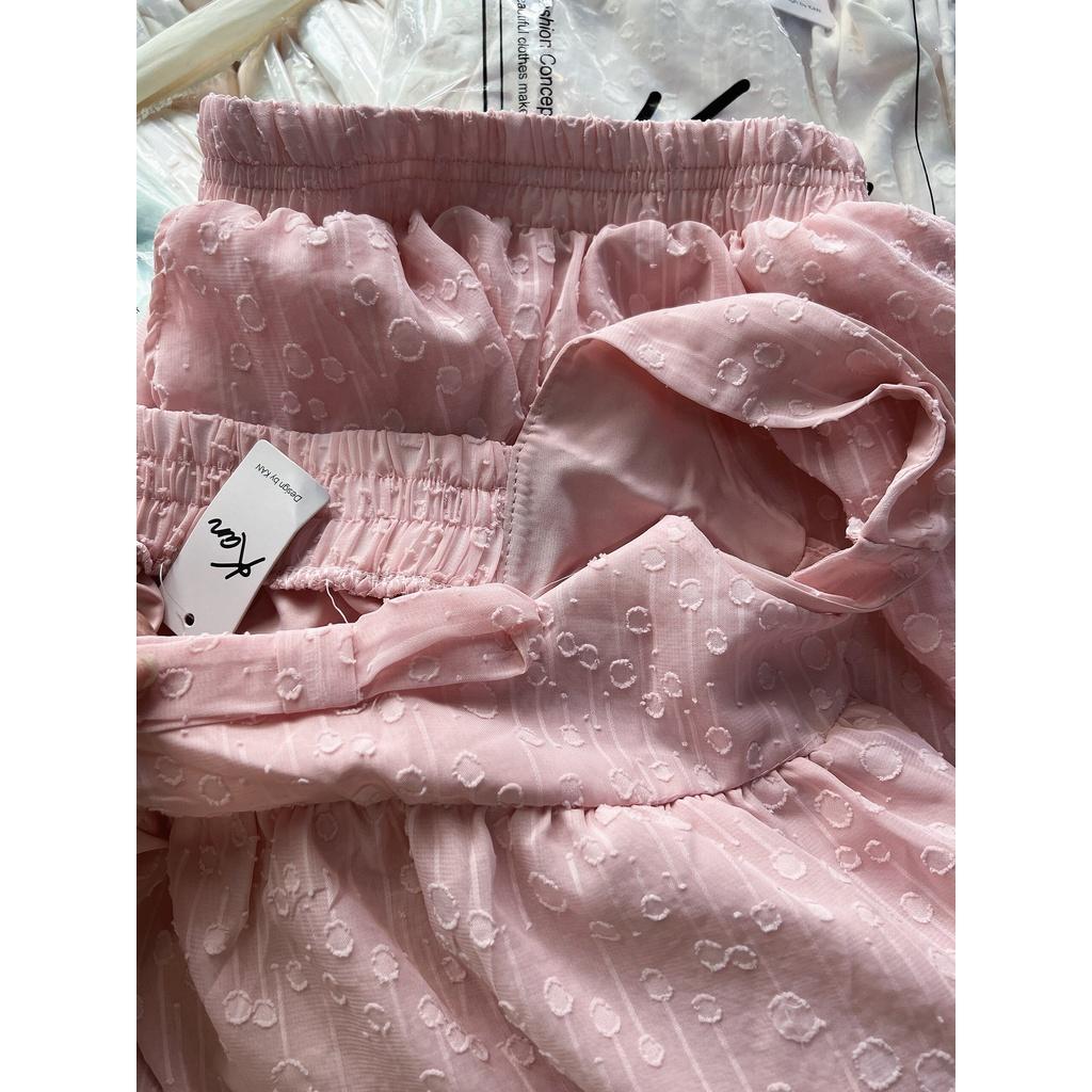SET BỘ 2 MÓN ÁO 2 DÂY BABYDOLL NGANG NGỰC DÁNG XÒE MIX QUẦN ĐÙI CỰC XINH XỈU LUN Ạ HÀNG 2 LỚP XỊN NHA MẤY NÀNG ƠI