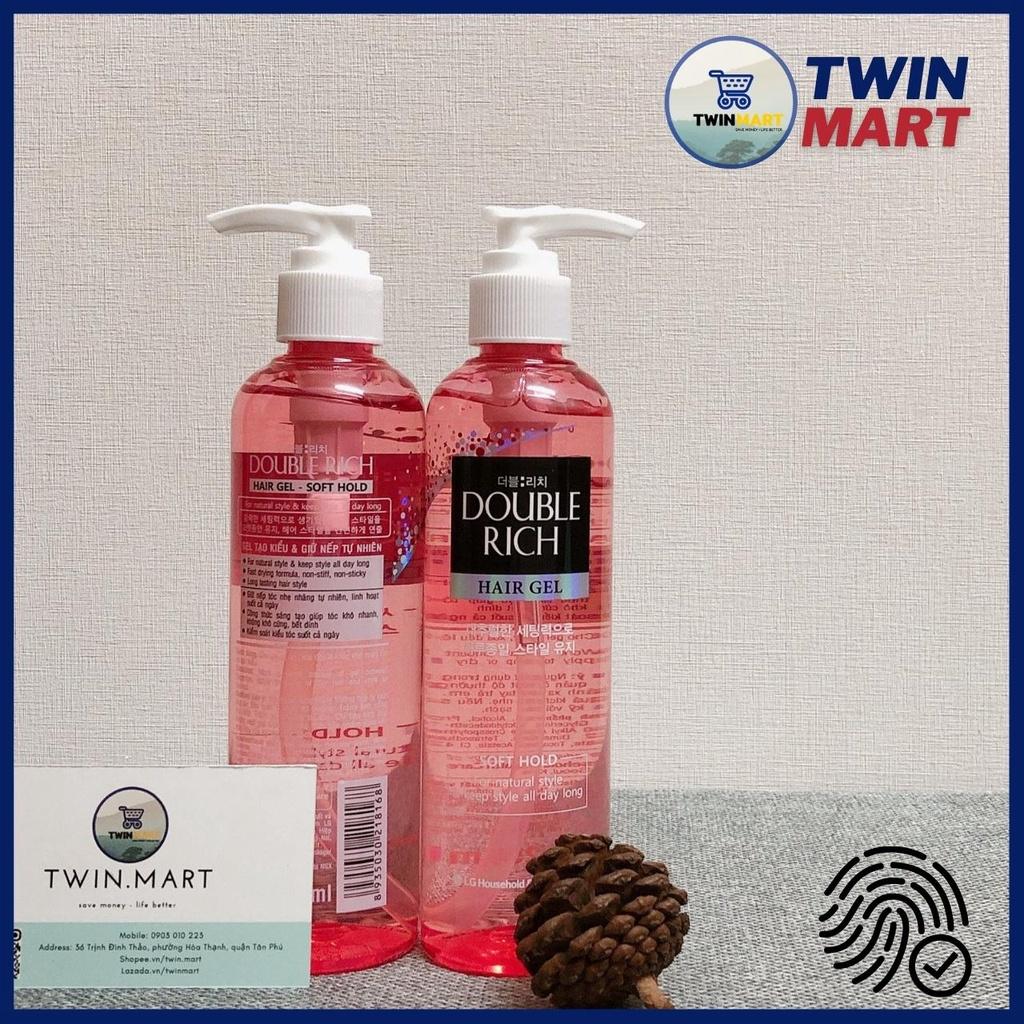 Gel Tạo Kiểu Double Rich Soft Giữ Nếp Tự Nhiên 250ml