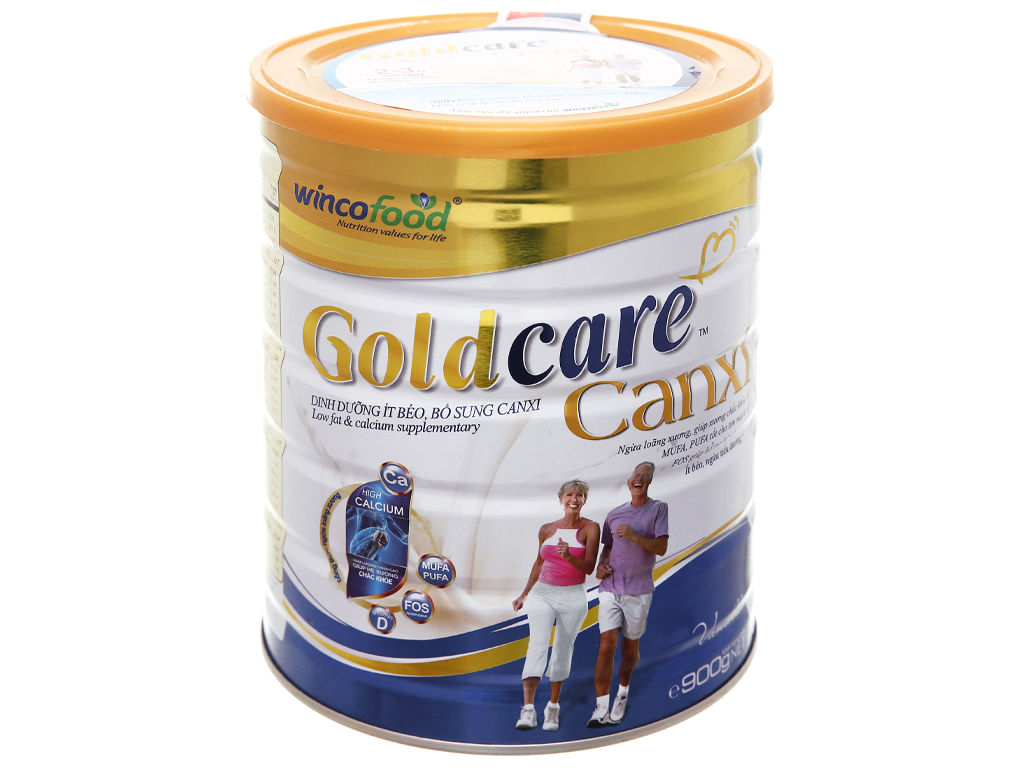 Sữa bột Wincofood GoldCare Canxi: dinh dưỡng ít béo ngừa tiểu đường, bổ sung canxi giúp xương chắc khỏe, MUFA, PUFA tốt cho tim mạch, phù hợp cho người từ 30 tuổi trở lên.