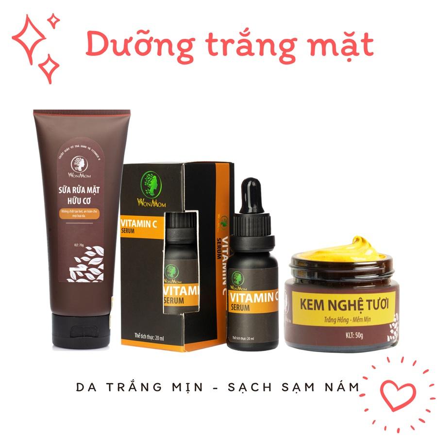 Bộ ở cữ đầy đủ Wonmom ( Tắm gội - dưỡng trắng mặt - body - giảm eo - xông hơi - lợi sữa - bé