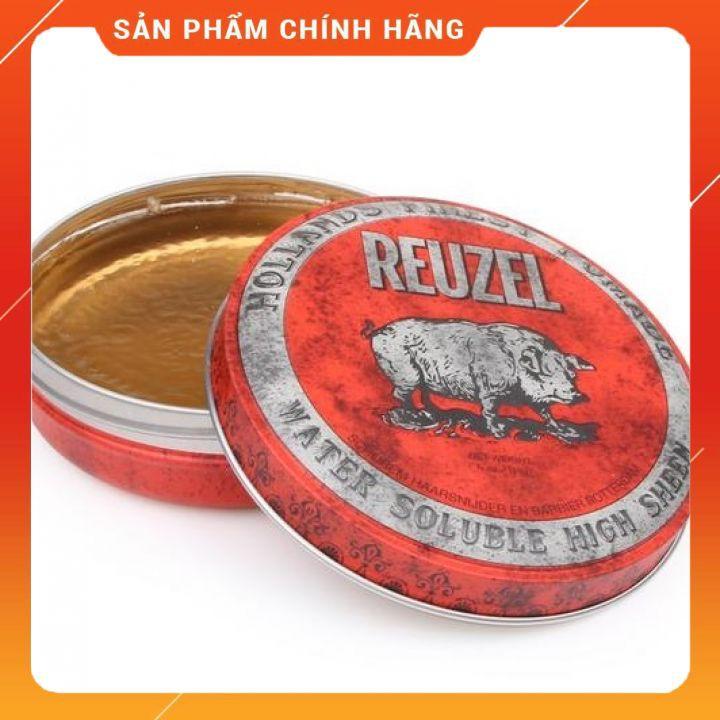 Kem tạo kiểu tóc Reuzel Red Water Soluble High Shine giữ nếp trung bình độ bóng cao (USA)