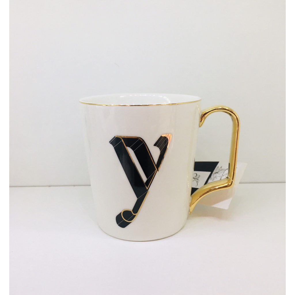 Cốc cao chữ Y gốm sứ cao cấp phong cách hiện đại LETTER CUP5193Y