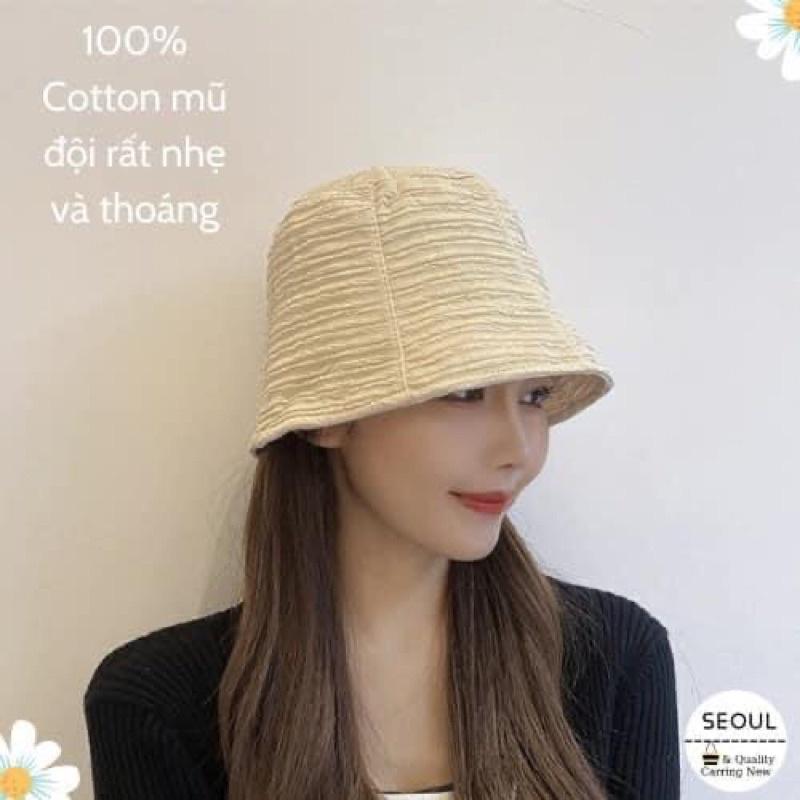 Nón bucket vải mềm