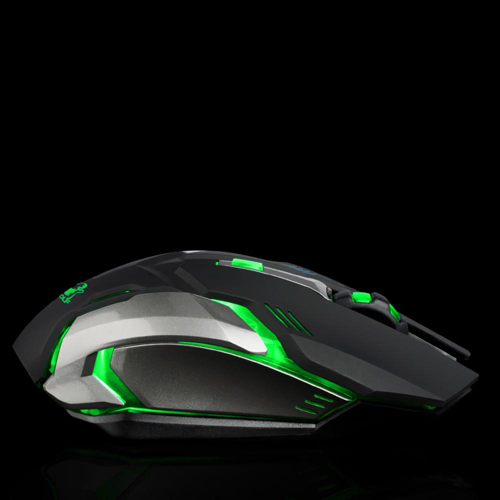 Chuột & BÀN PHÍM X7 Không Dây Silicon LED Chuột Chơi Game Không Dây Đèn Nền Chuột Chơi Game Bàn Văn Phòng Để Bàn