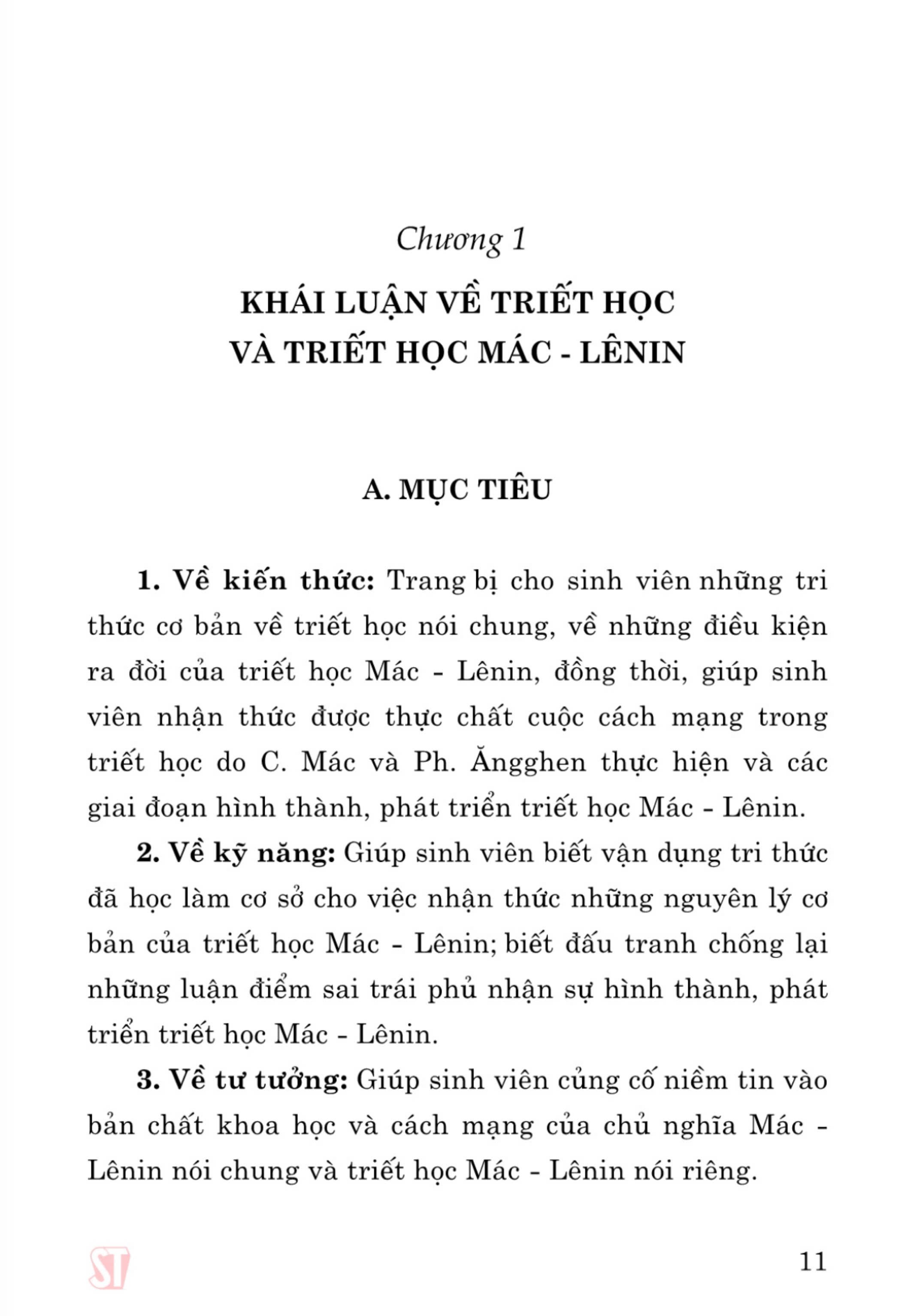 Giáo trình Triết học Mác - Lênin (Dành cho bậc đại học hệ chuyên lý luận chính trị) (bản in 2024)