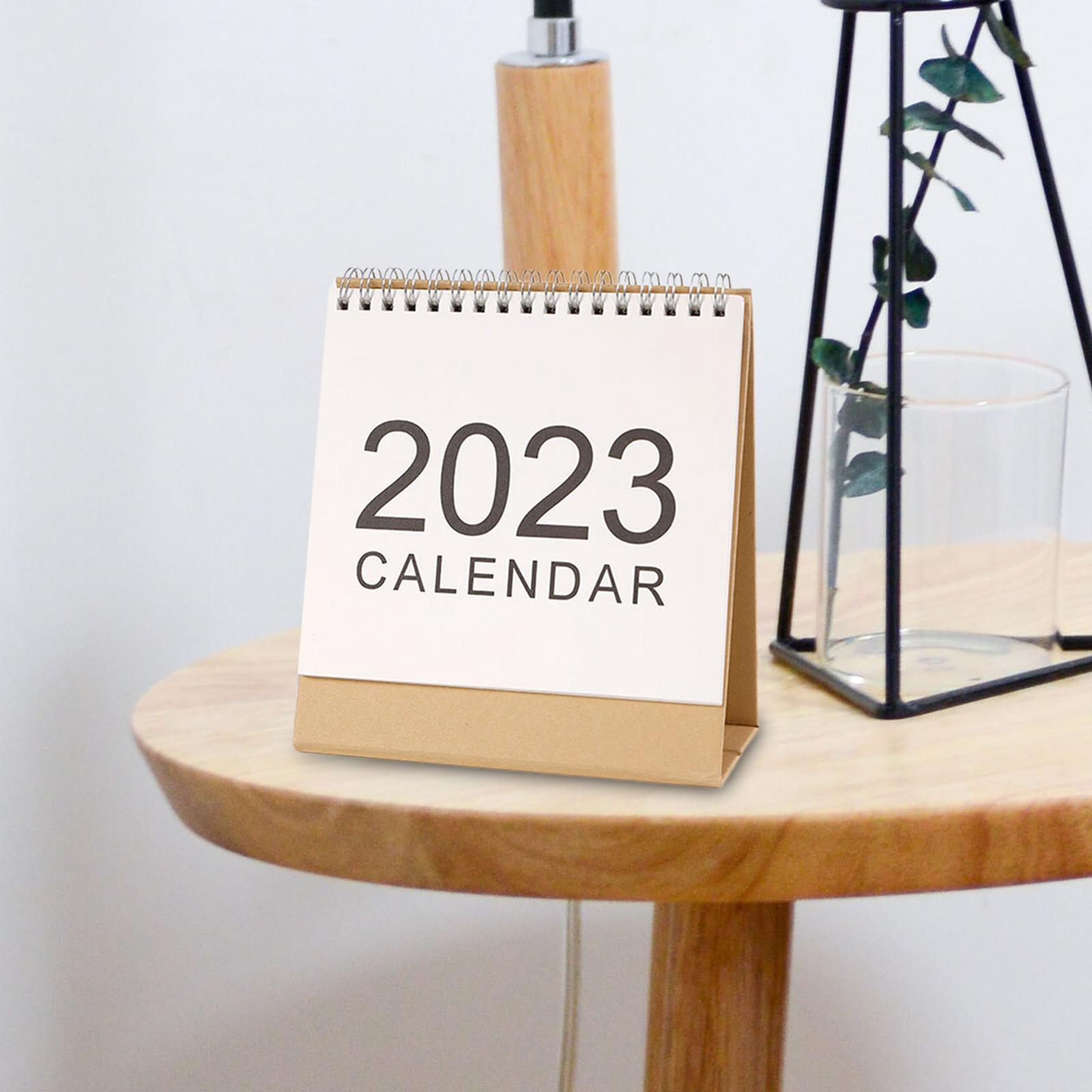 2Pcs Schedule Planner Sheet ,Monthly 2023 Desk Calendar for Desktop
