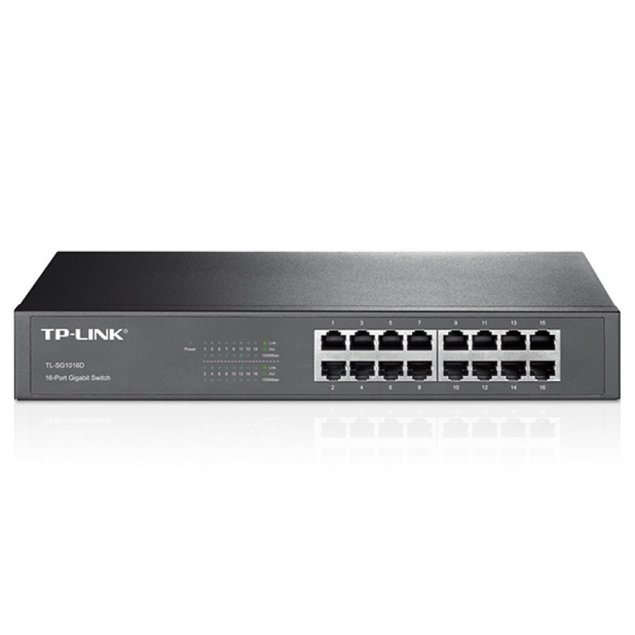 Bộ Switch 16 cổng Gigabit chia mạng LAN TPLink TL-SG1016D - Hàng Chính Hãng