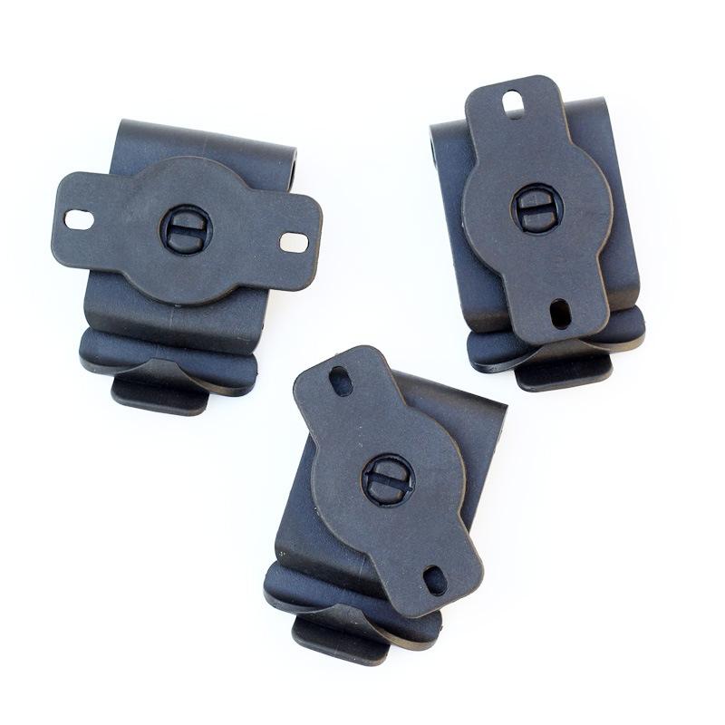 Chiến thuật 3PCS Gun bao da Vòng đai Vòng đai Clip cho DIY Dao DIY KYDEX bao da với các bộ phận dao bắt vít 360 độ quay