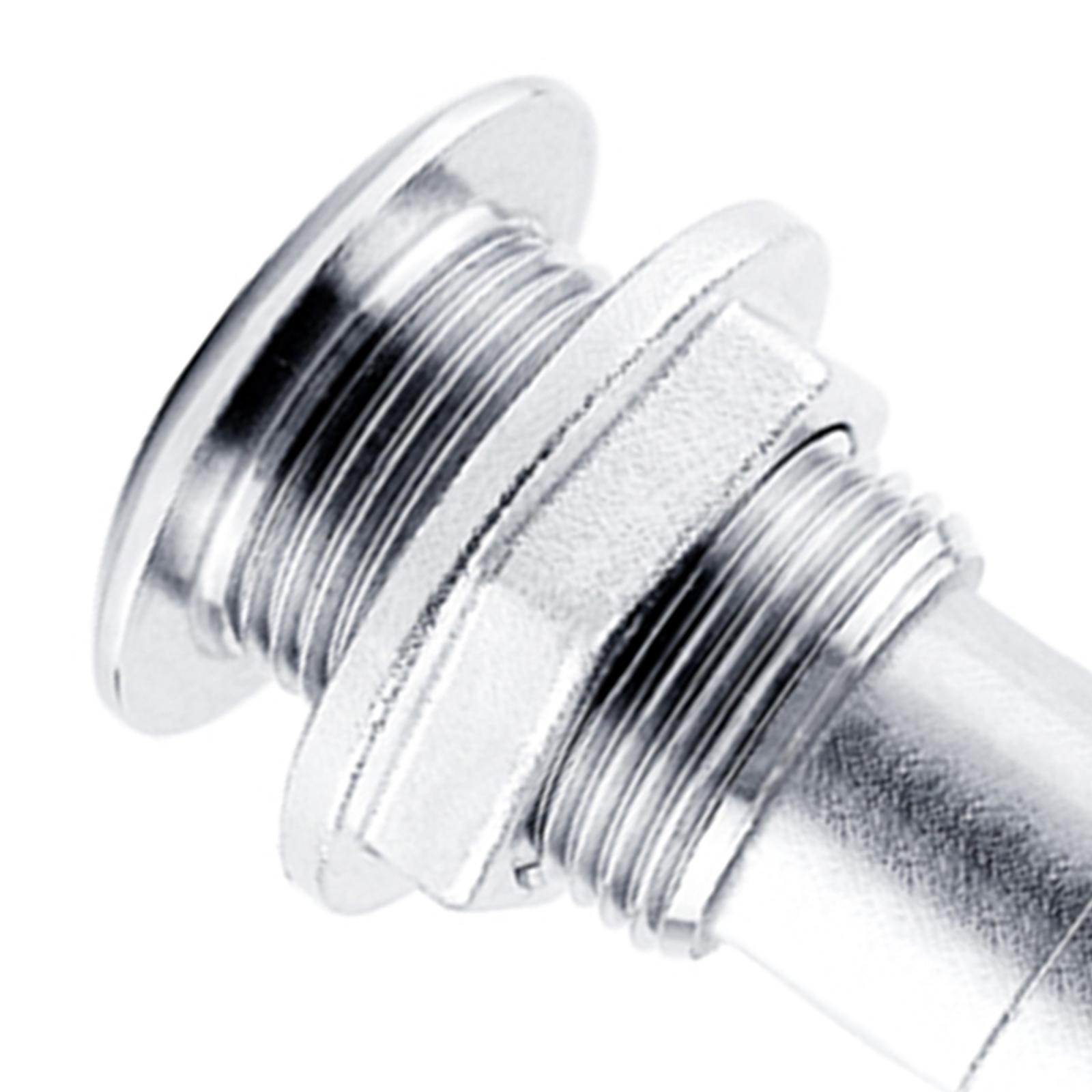 Replacement Marine Hardware Stainless Steel Yacht Thru Hull Plumbing Fitting Water Outlet Port Rust Proof for 3/4" or 1" Hose Outdoor Boat Accessories