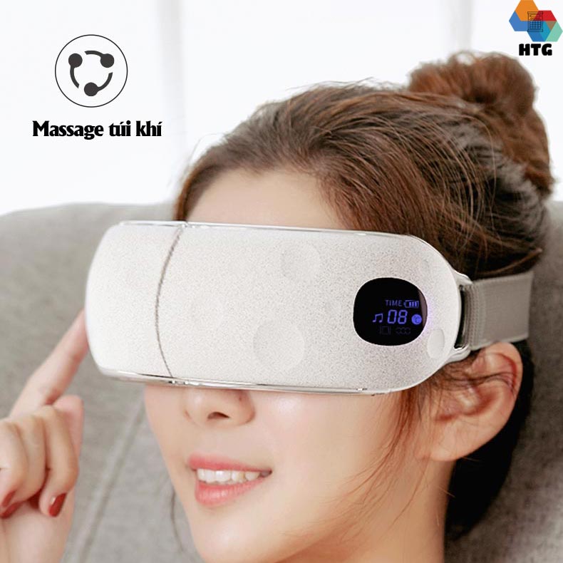 Máy massage mắt XGEEK E8 5 chế độ trong 1, tích hợp nghe nhạc bluetooth cùng điều khiển áp suất nén và nhiệt độ 2 cấp độ tiện lợi, hàng chính hãng