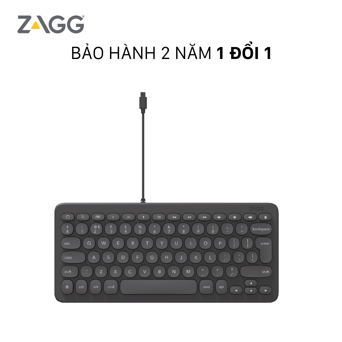 Bàn phím ZAGG Universal Keyboard Type C / Lning - Hàng chính hãng