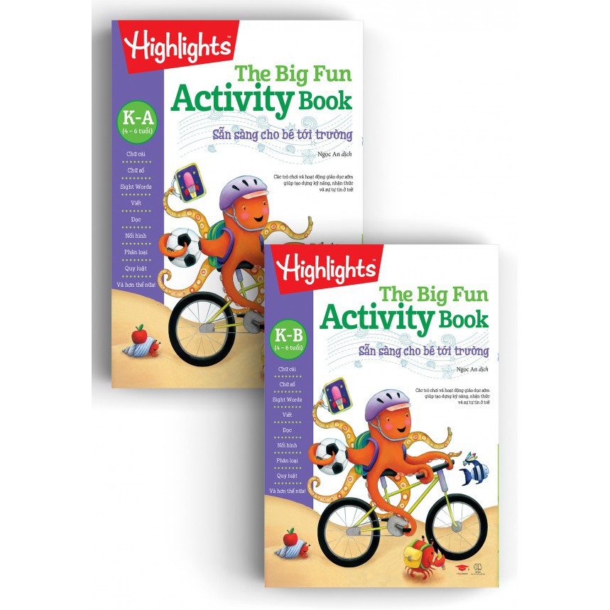 Sách Big Fun activity book K - sẵn sàng cho bé tới trường ( Bộ 2 cuốn, 4 -6 tuổi )