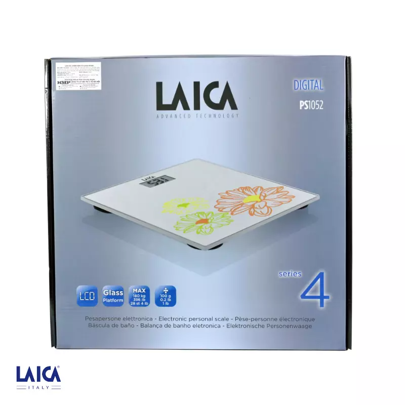  Cân Điện Tử Sức Khoẻ Phong Cách Ý LAICA PS1052 - Tiêu Chuẩn Châu Âu