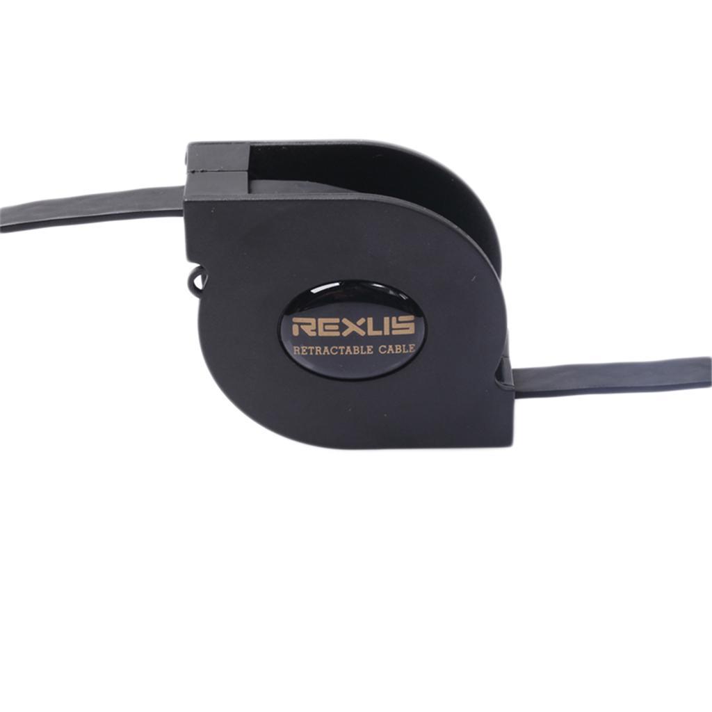 Cat-6 Gigabit Ethernet Retractable Cable for Wifi Router LAN Network   1m