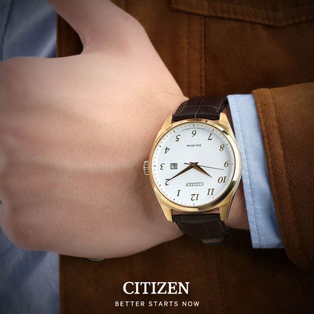 Đồng Hồ Nam Citizen Dây Da BM7322-06A - Mặt Trắng