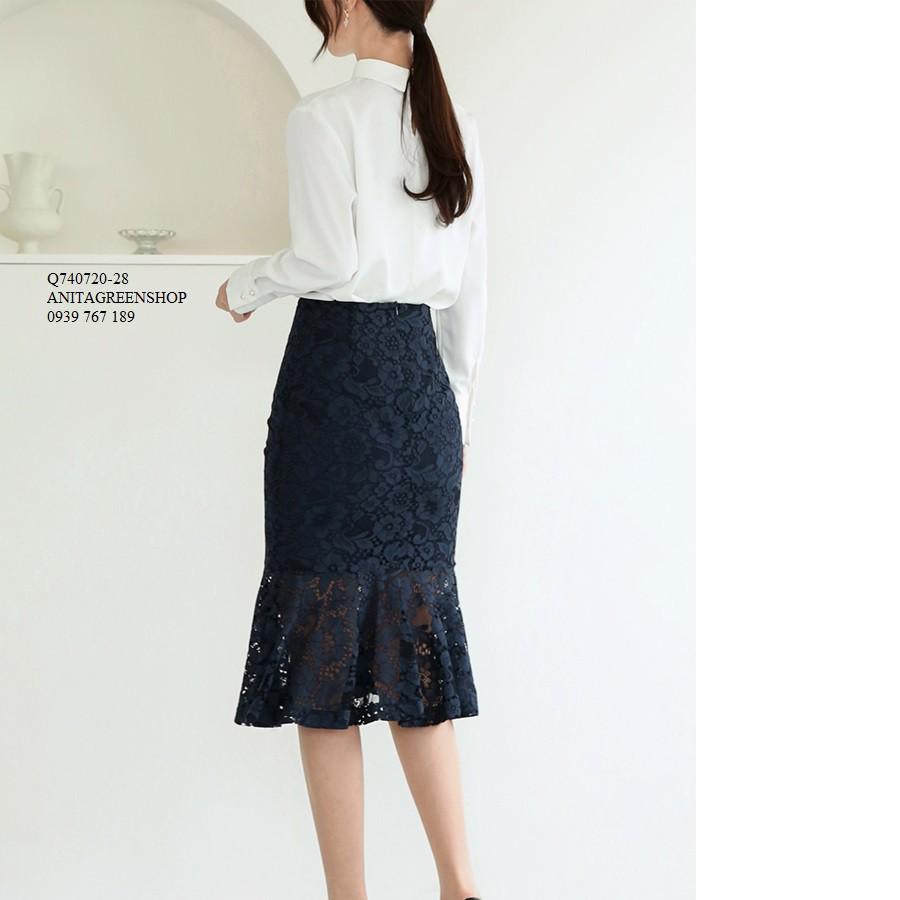 Q740720 ÁO SƠ MI NỮ CỔ TRỤ CÔNG SỞ