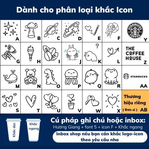 Bình giữ nhiệt ly cốc giữ nhiệt khắc tên sticker chất liệu thép không gỉ 304 dung tích 510ml 5 màu sắc giữ nhiệt 8 -12h