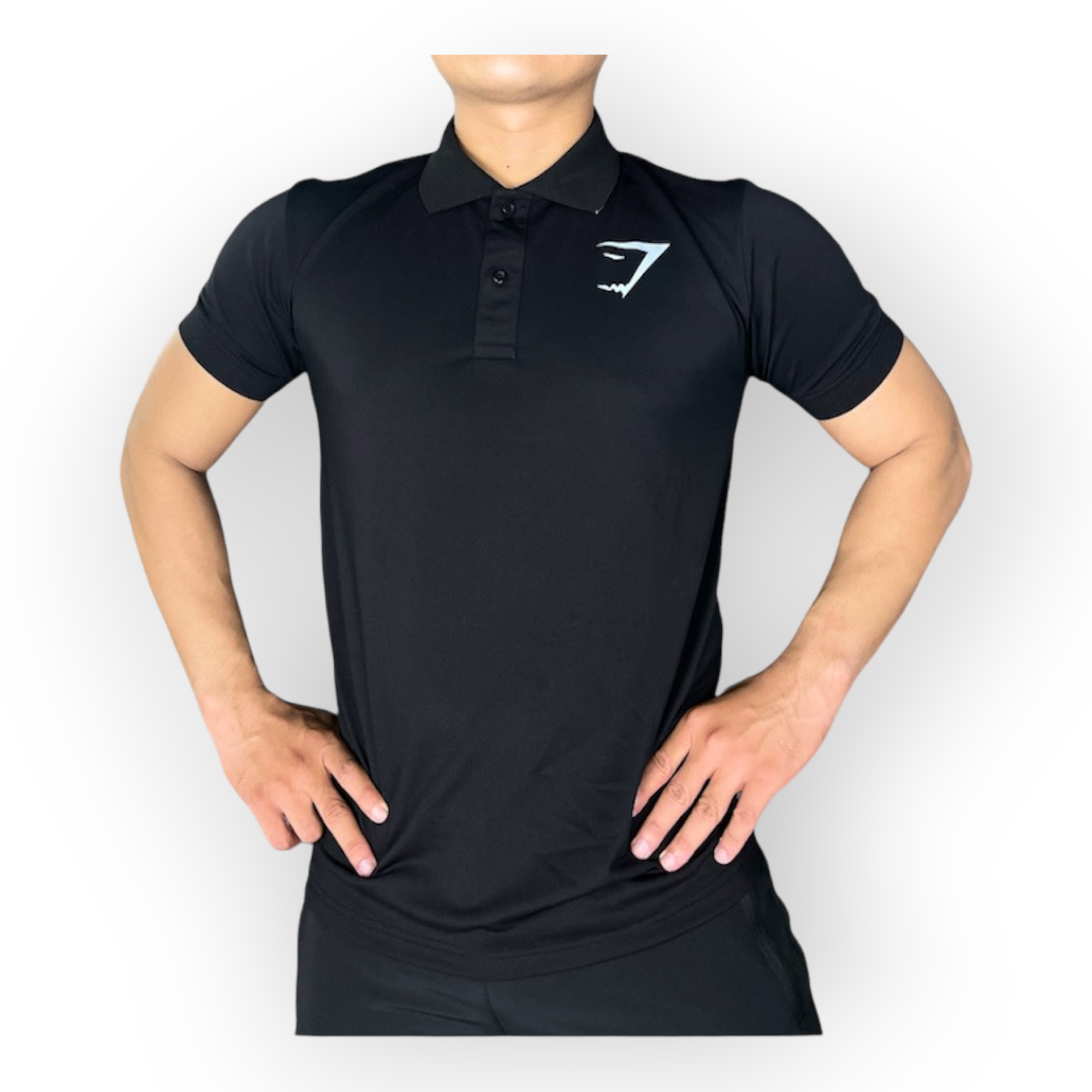 Áo polo nam tập gym DO GYM SHOP logo thêu thun cá sấu thoáng mát, không xù lông