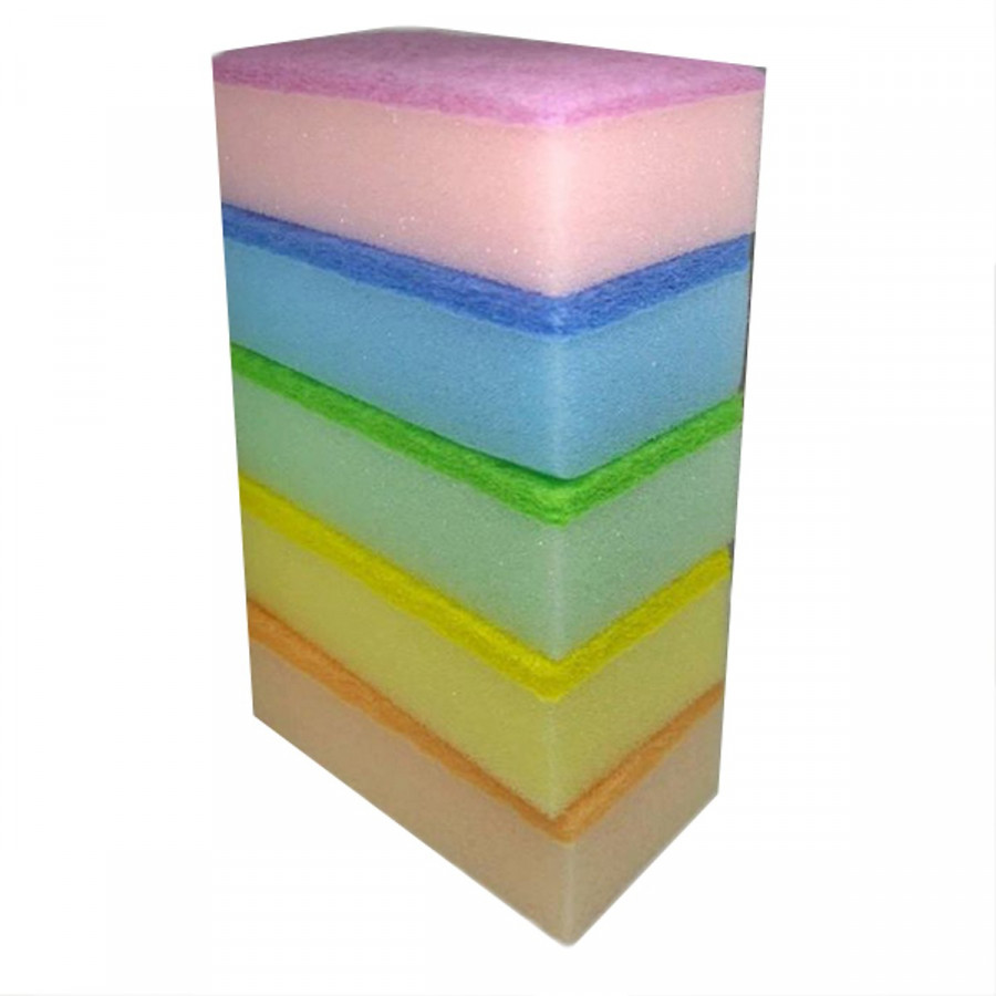 Set 5 miếng xốp 1 mặt ráp cọ xoong nồi  nội địa Nhật Bản