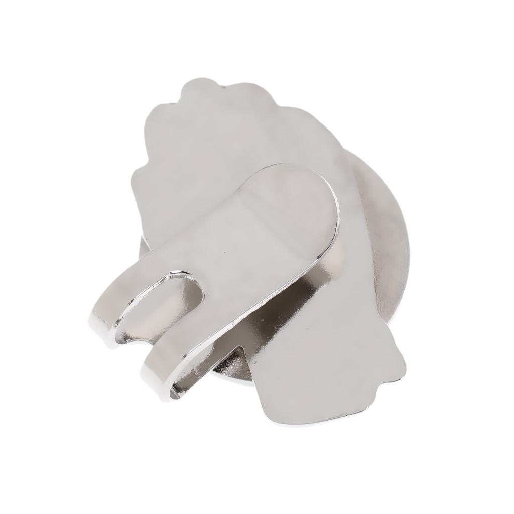 3 Pieces Golf Glove Stainless Steel Golf Ball Marker With Magnetic Hat Clip