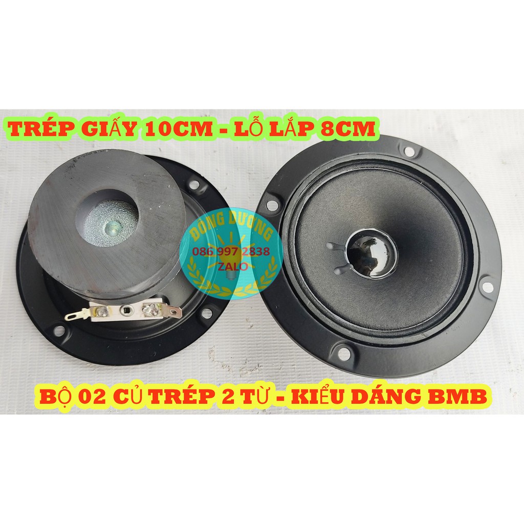 LOA TREBLE GIẤY 10CM TỪ KÉP - GIÁ 1 ĐÔI - LOA TRÉP 2 NAM CHÂM