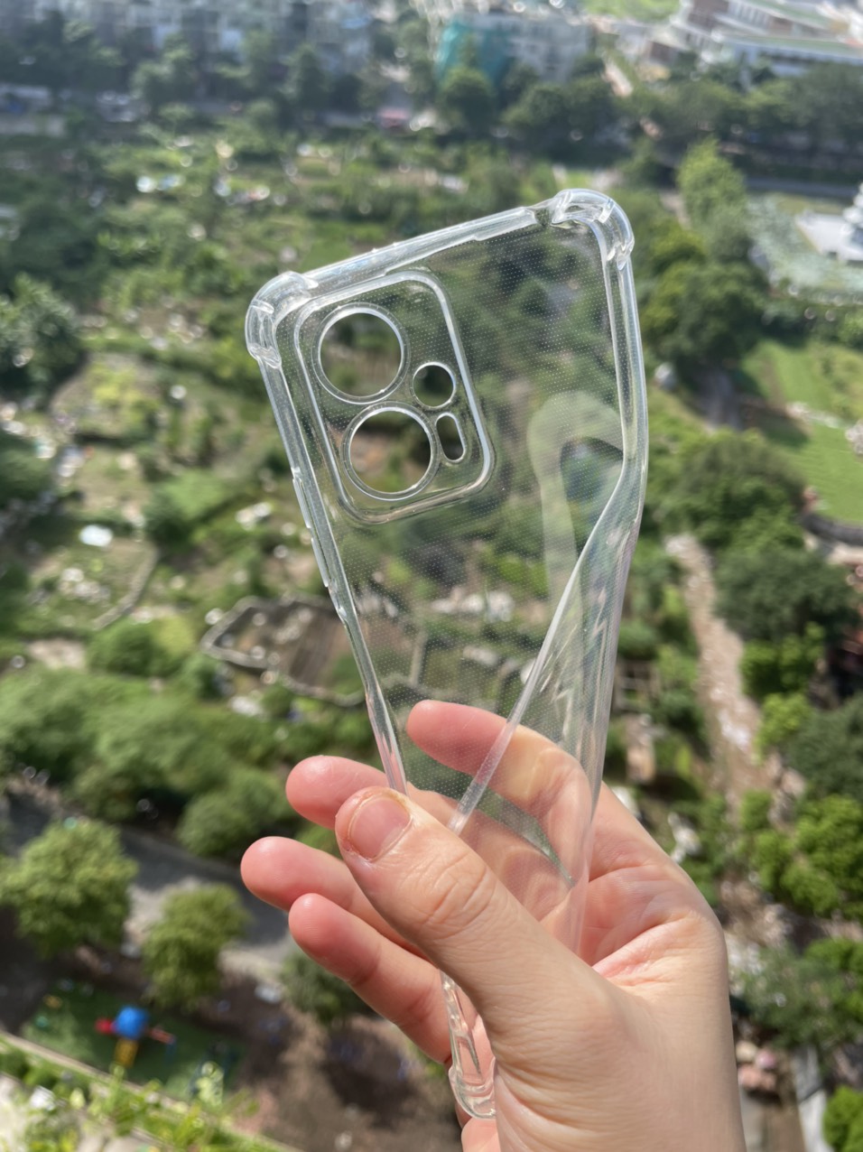 Ốp Lưng cho Xiaomi Redmi Note 11T Pro 5G Dẻo Trong Suốt Chống Sốc Có Gù Bảo Vệ 4 Gốc
