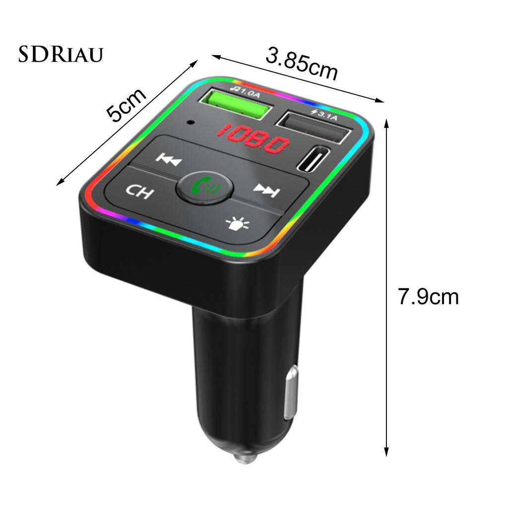 *QXDZ* 12V/24V Universal Dual USB Bluetooth 5.0 FM Transmitter MP3 Music Player Fast Charging Charger for Car Auto