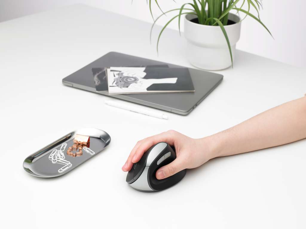 Chuột công thái học không dây Rapoo EV250 Ergonomic Mouse - Hàng Chính Hãng