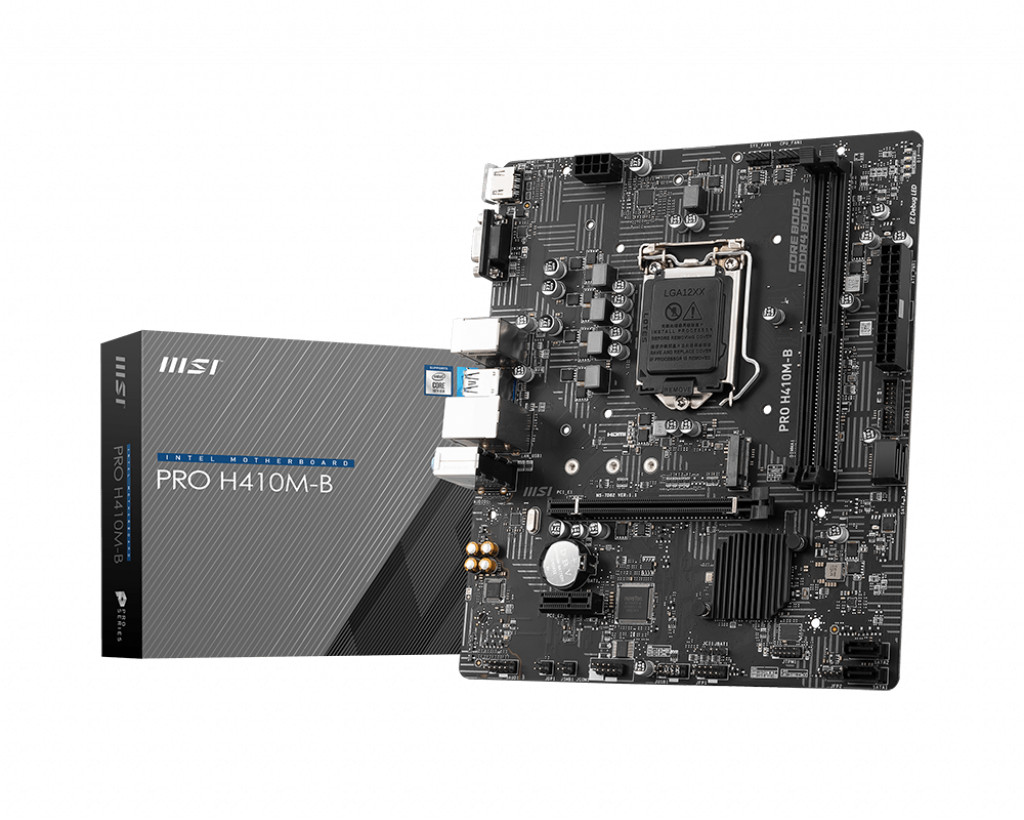 MAINBOARD MSI PRO H410M-B (LGA1200,DDR4x2, M2, DVI, HDMI) - HÀNG CHÍNH HÃNG