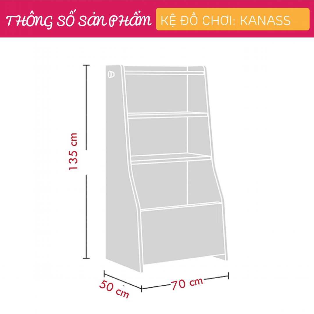 Kệ để đồ chơi cho bé SMLIFE Kanass