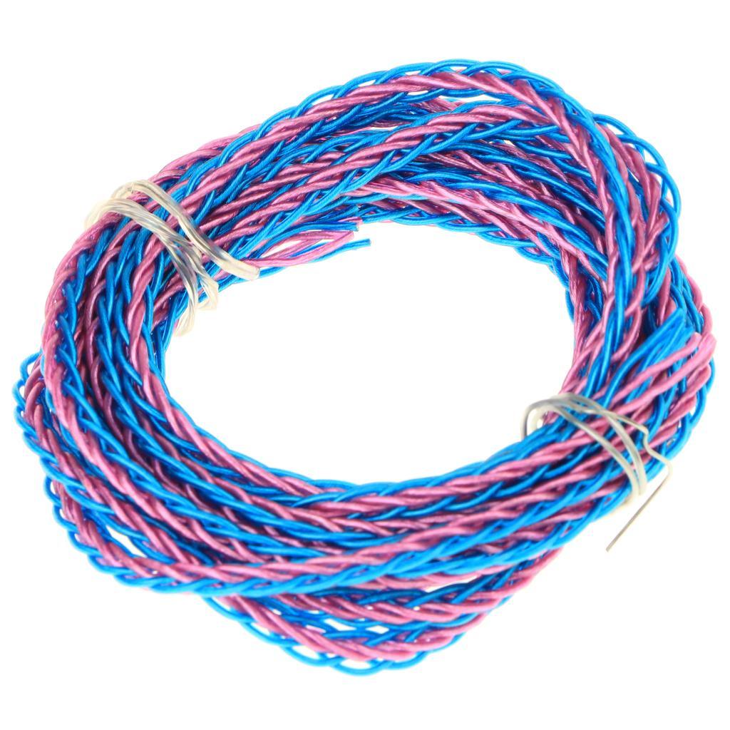 2-3pack 7N OCC Copper Wire, DIY HiFi Audio Cable for Earphone 2m Blue and Purple
