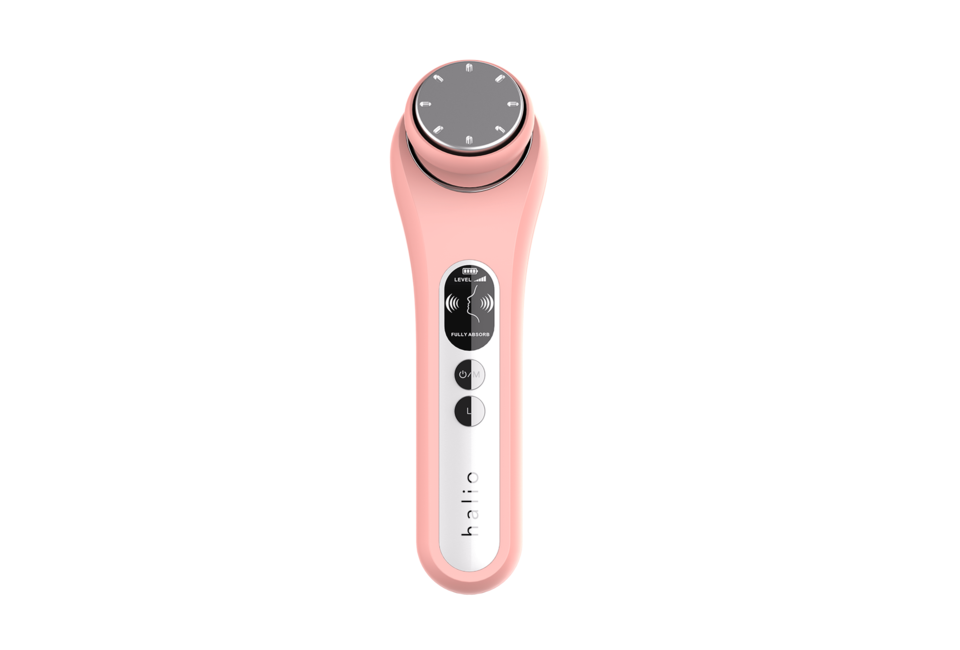 Máy Đẩy Tinh Chất Halio Ion Hot & Cool Beauty Device Nâng Cơ Mặt - Màu Coral