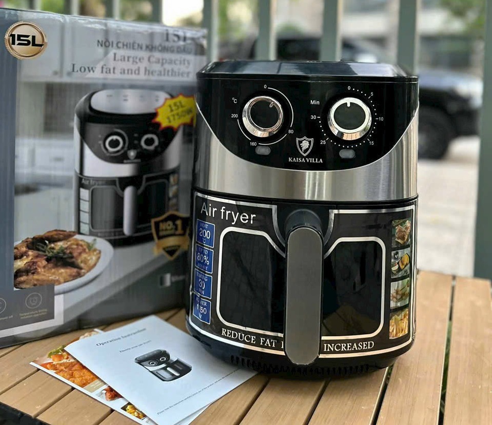 NỒI CHIÊN KHÔNG DẦU 15L KAISA VILLA JD-2201 - Hàng Chính Hãng
